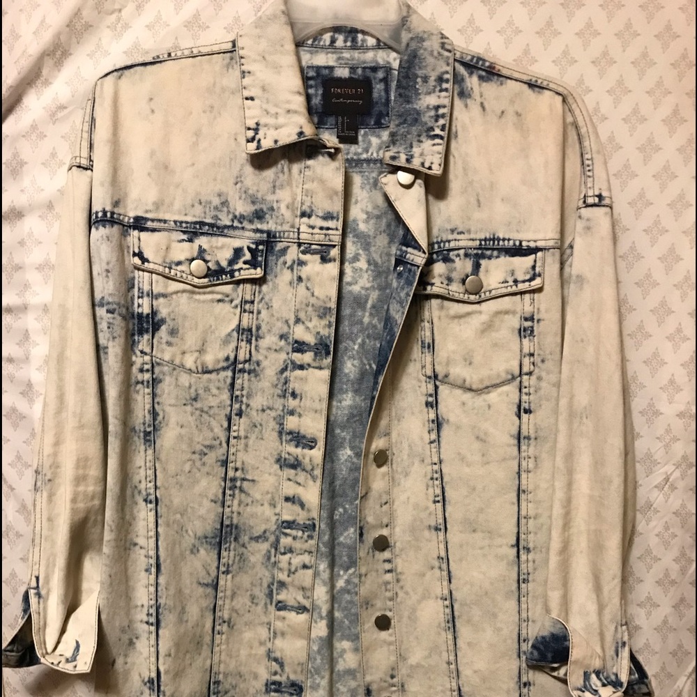 Forever21 Denim Trench Coat